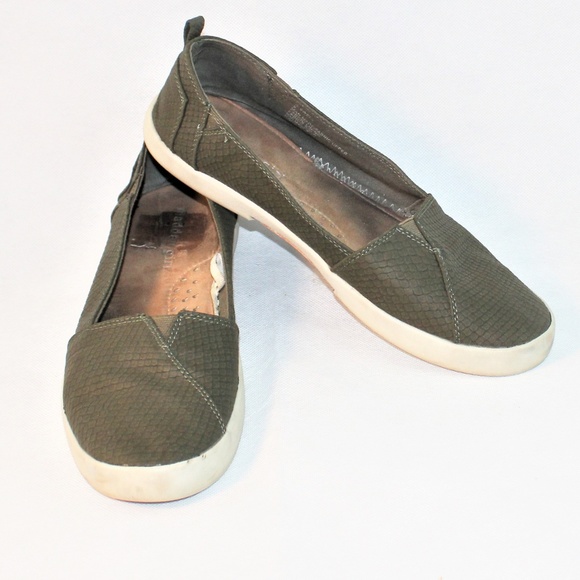 Madden Girl Shoes - Madden Girl Army Green Reptile Slip On sneaker